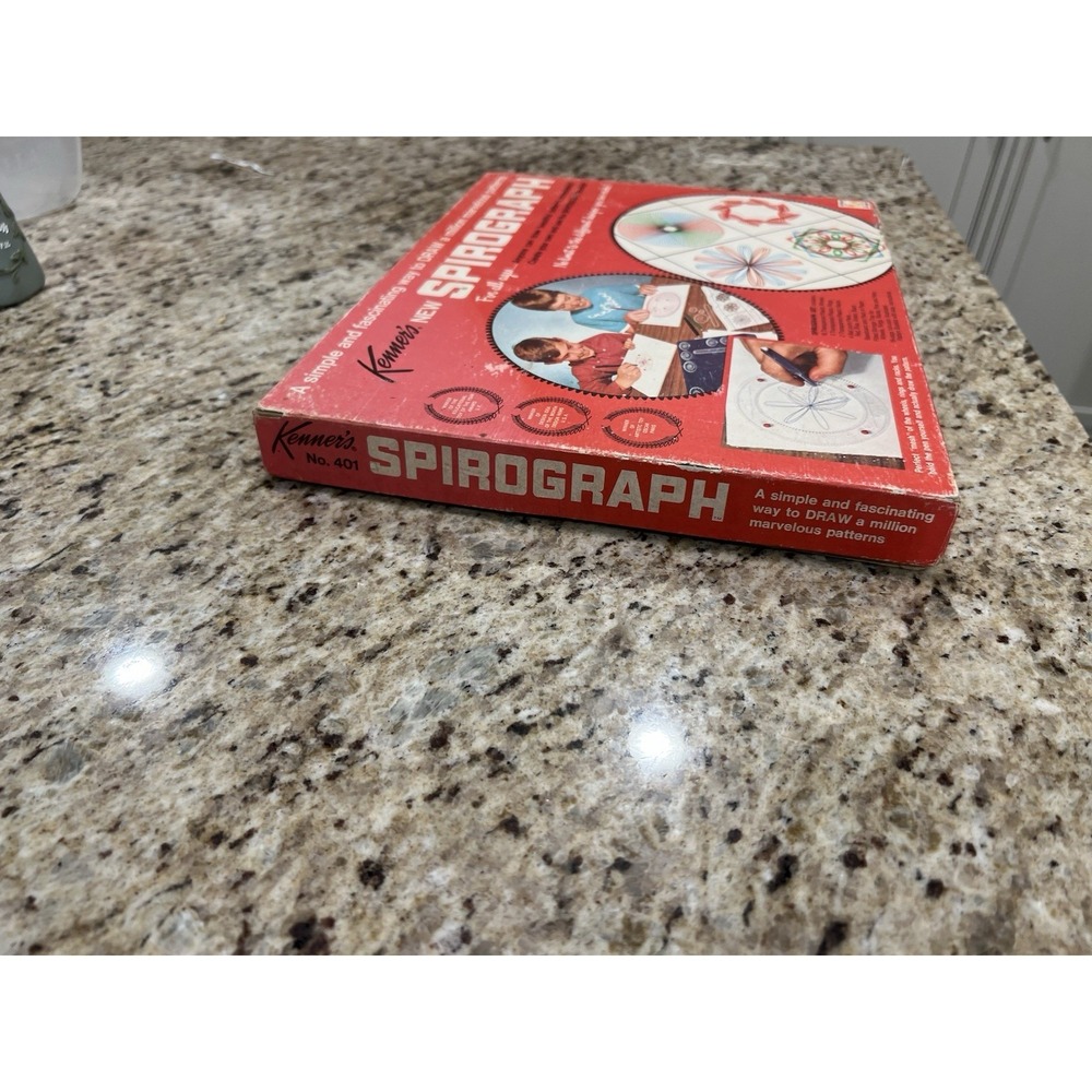 Vtg 1967 Kenner's New Spirograph Drawing Set Box Kit No. #401 Near Complete - Picture 4 of 16